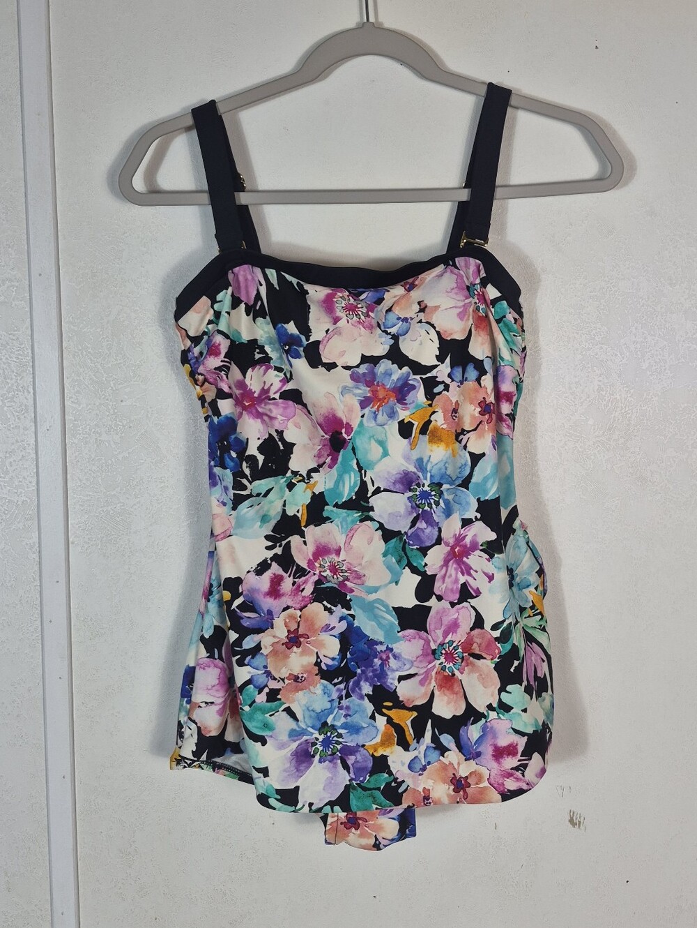 Maxine Of Hollywood Floral Print One Piece Swimsuit 8